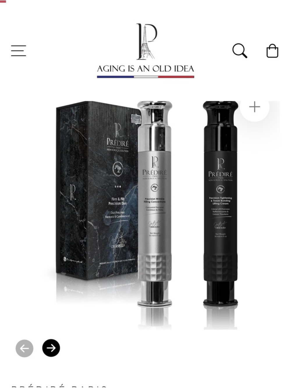 NEW Prédiré Paris Firm & Fill Precision Duo – Silver & Black
